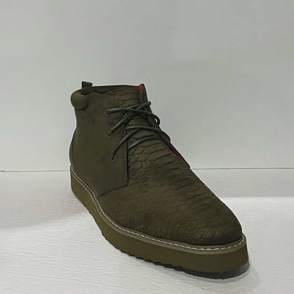 Tayno boot shoes ankle casual Oxford olive thick sole